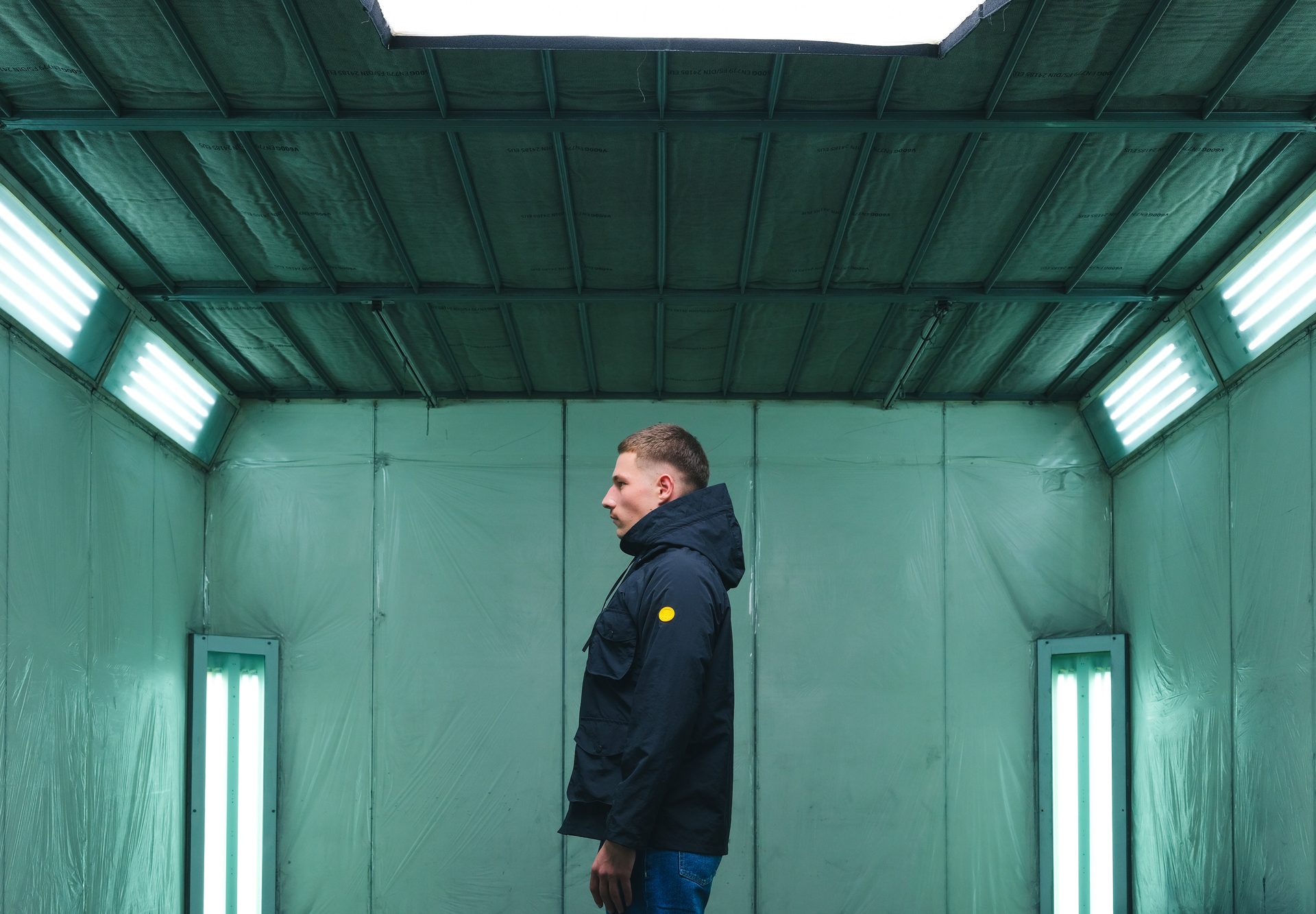 MYPRIDE navy badge jacket